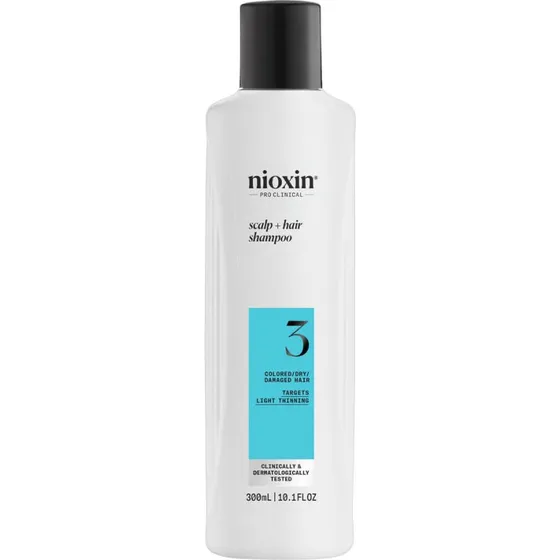 Nioxin System 3 Shampoo per Capelli Diradati e Colorati, 300 ml