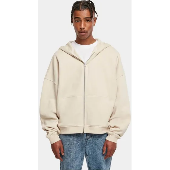 Felpa con Cappuccio Modern Urban Classics con Zip, Beige