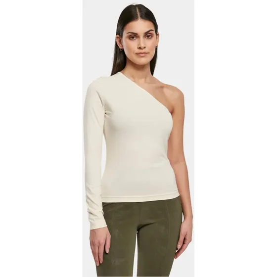 Felpa Urban Classics in Cotone Ecru con Elastan