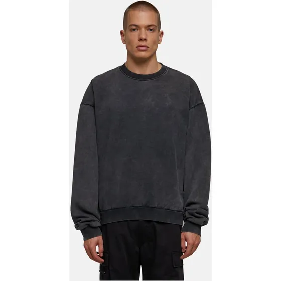 Felpa Oversize Urban Classics Nera Acid Washed