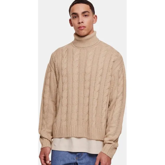Felpa Oversize Urban Classics Beige da Uomo