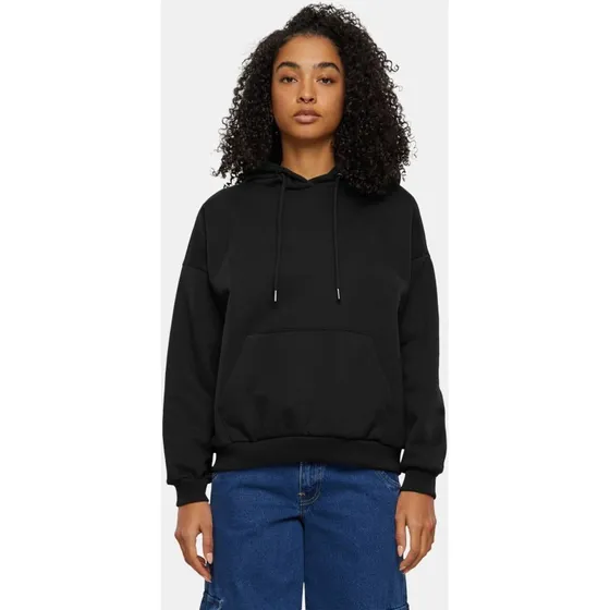 Urban Classics Felpa con Cappuccio Oversize Nera Ultra Heavy