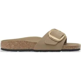 Birkenstock Madrid Big Buckle Sandali in Pelle Marrone Chiaro