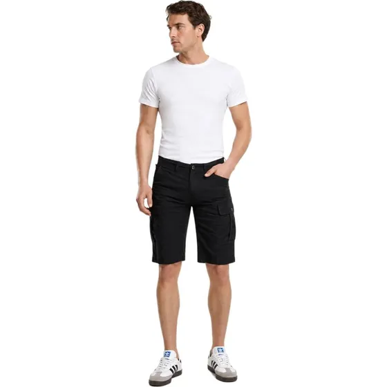 Pantaloncini Cargo Brandit Havannah Vintage Neri in Cotone