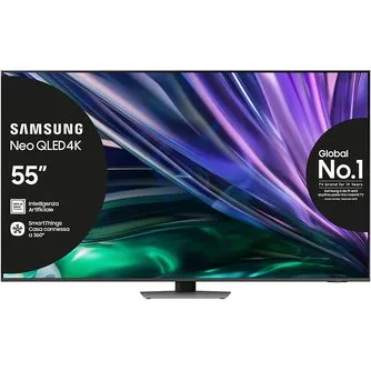 Samsung TV Neo QLED 4K 55" Carbon Silver 2024