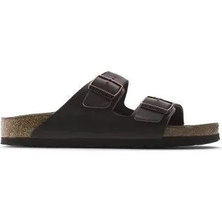 Birkenstock Arizona Soft Footbed Sandali in Pelle Marrone