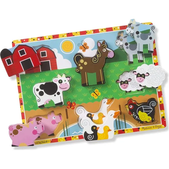 Melissa & Doug Puzzle a pezzi fermi in legno
