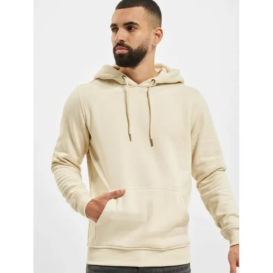 Urban Classics Felpa con Cappuccio Beige con Coulisse