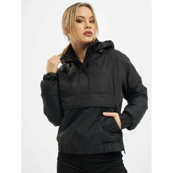 Urban Classics Giacca Funzionale da Donna con Cappuccio e Zip, Nera