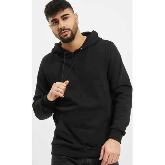 Urban Classics Felpa con Cappuccio Uomo Nera con Coulisse