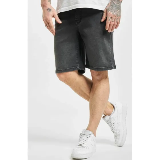 Urban Classics Pantaloncini Elasticizzati in Cotone Neri