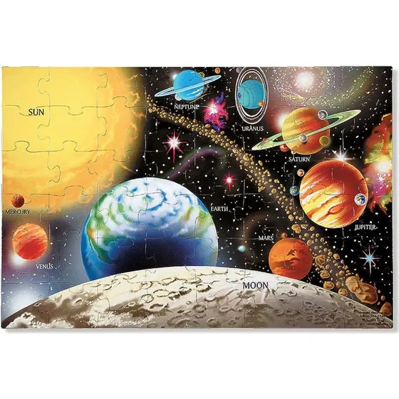 Melissa & Doug Puzzle da Pavimento Sistema Solare 48 Pezzi