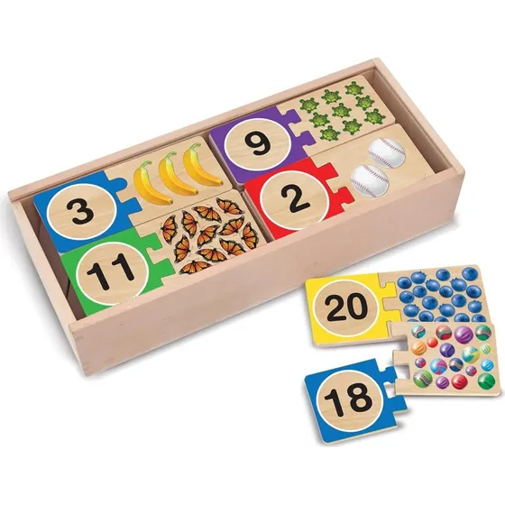 Melissa & Doug Puzzle Numerici 1-20 Autocorrettivi