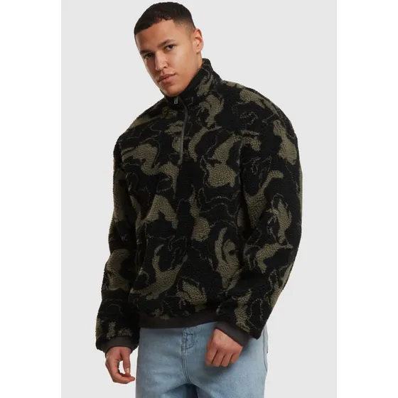 Giacca Urban Classics Oversize Mimetica con Polsini a Costine