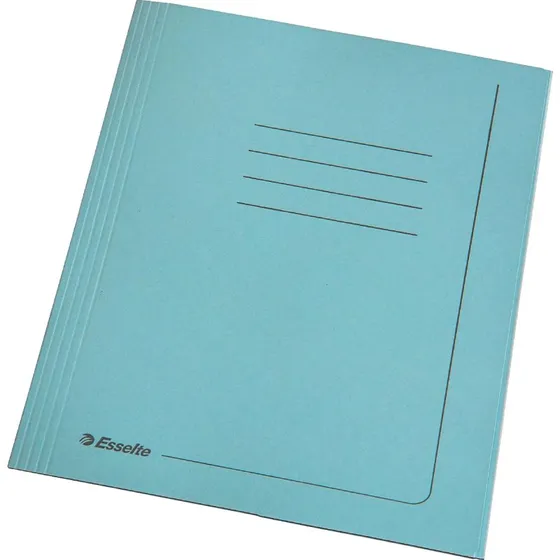 Esselte Cartelle Manilla 3 Lembi 25x35 cm Azzurro 25 Pezzi