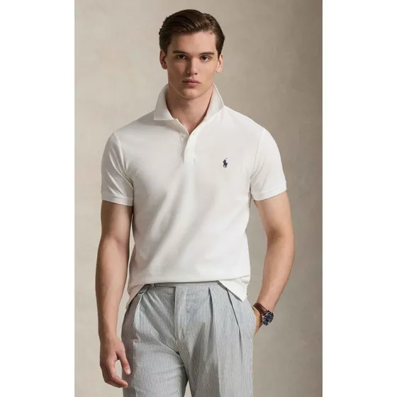 Polo Ralph Lauren in Cotone Uomo Rosa/Blu Navy 710B13479