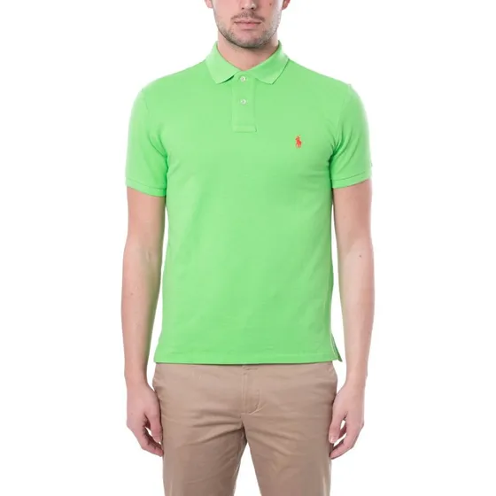 Polo Ralph Lauren Uomo Slim Fit Verde Scuro 710795080