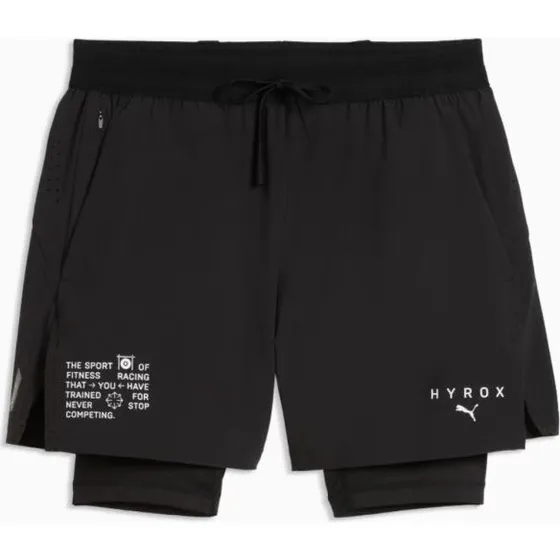 Puma x HYROX 2in1 PWRMODE Pantaloni Corti Nero S