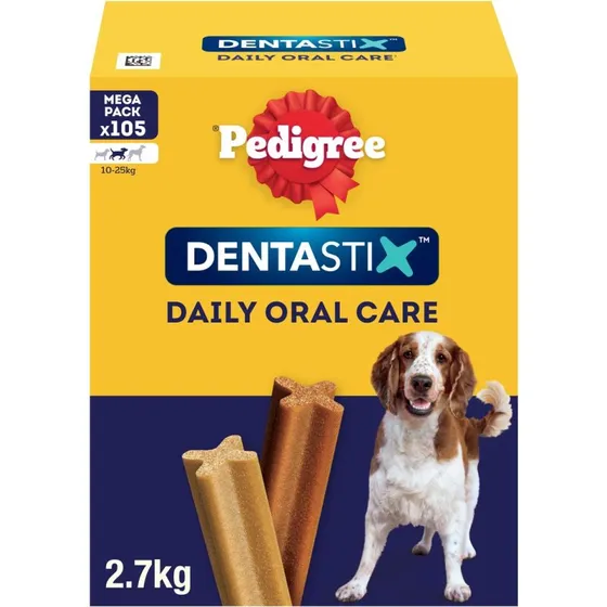 Pedigree Dentastix Snack Igiene Orale Cane 105PZ Taglia Medium