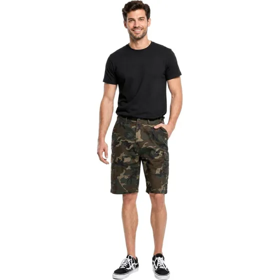 Pantaloncini Brandit Cargo in Cotone Mimetico
