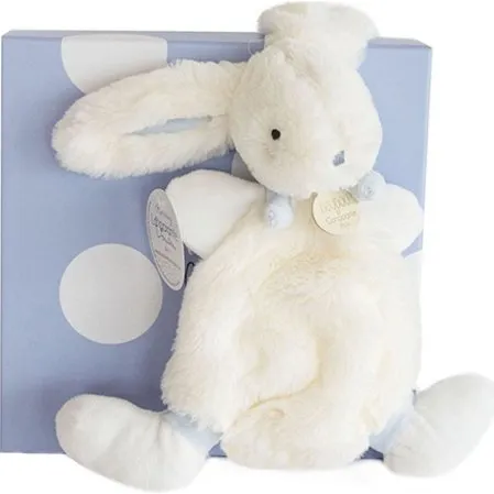 Doudou et Compagnie Coniglio Peluche Blu 26 cm