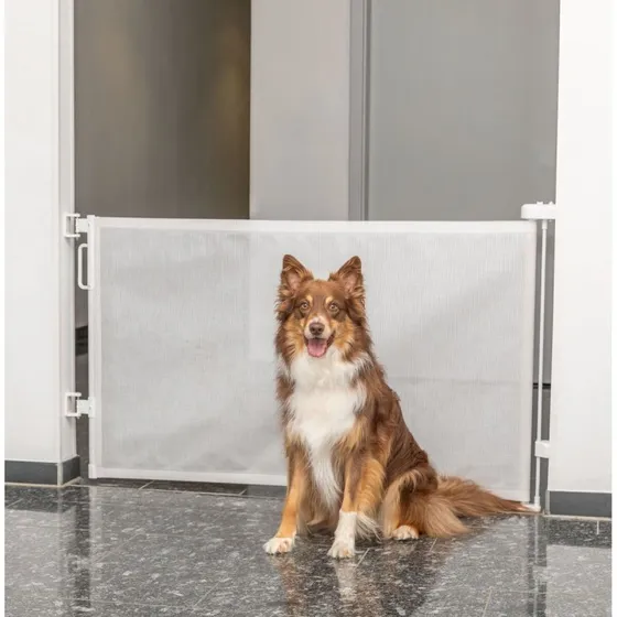 Trixie Barriera Estendibile a Rullo Bianca 0137  86 cm