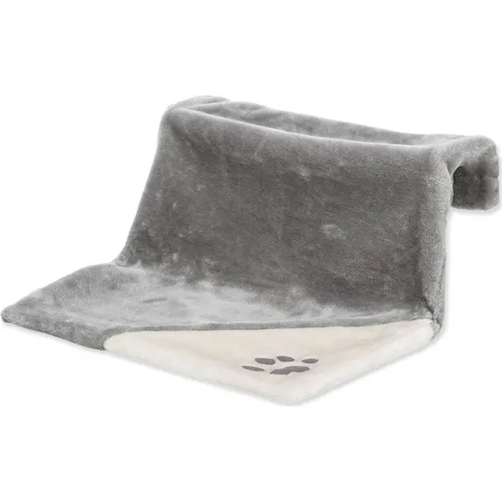 Trixie Cuscino Termosifone in Peluche Grigio 45x24x31 cm