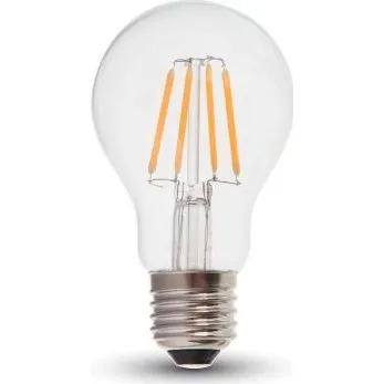 V-TAC Lampadina LED E27 4W Filamento 2700K A60