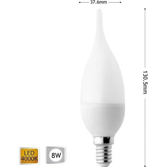 Soffio di Vento Lampadina Led 8W E14 Luce Naturale 4000K