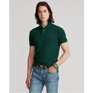 Polo Ralph Lauren Slim Fit in Piqué Verde