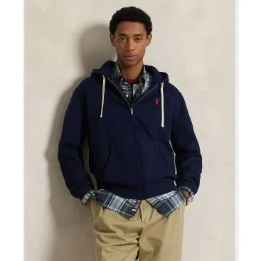 Ralph Lauren Felpa con Cappuccio M6 Long Full Zip Blu Navy - S