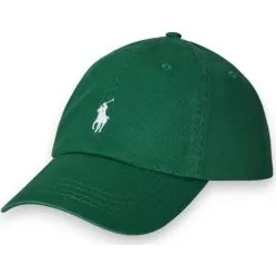 Polo Ralph Lauren Cappello in Twill di Cotone Verde Scuro