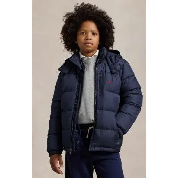 Polo Ralph Lauren Giacca Ripstop con Cappuccio Blu Navy - S