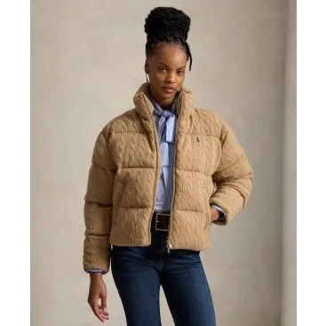 Polo Ralph Lauren Giacca Trapuntata Lana e Cashmere Beige L