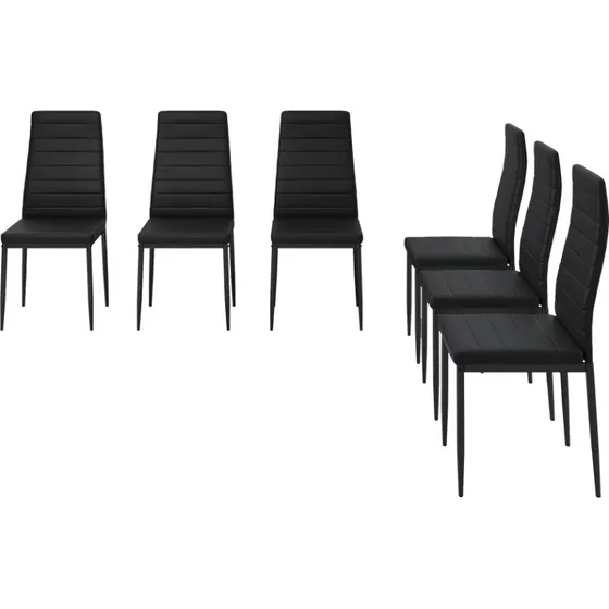 Vicco Grand Nero Set di 6 Sedie