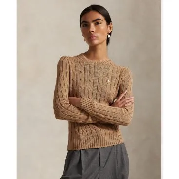 Polo Ralph Lauren Maglione in Cotone Marrone - XS
