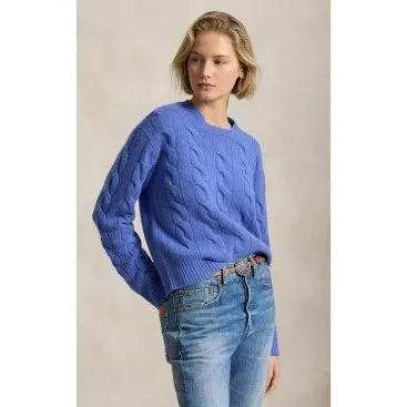 Polo Ralph Lauren Pullover in Lana e Cashmere Blu L