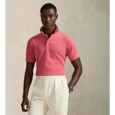 Polo Ralph Lauren Slim Fit in Piqué di Cotone - Rosso S
