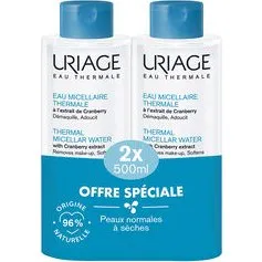 Acqua Micellare Termale per Pelli Normali-Secche, 2 x 500 ml
