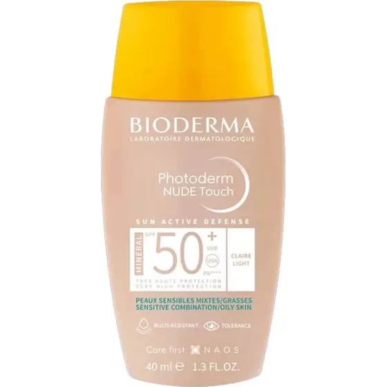 Bioderma Photoderm Nude Touch Mineral SPF50+ Claire 40ml