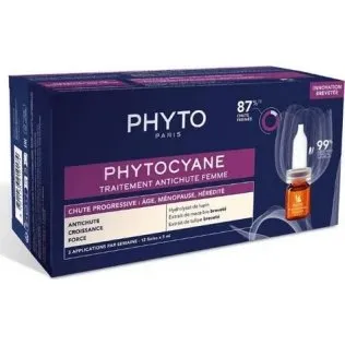 Phyto Cyane Trattamento Progressivo Anticaduta per Donne 12x5ml
