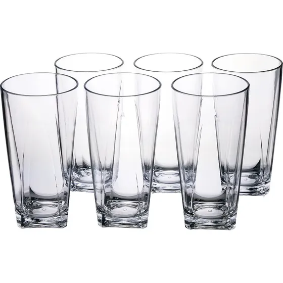Vesta Party Set 6 Bicchieri Tumbler Alti per Acqua