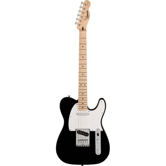 Fender Squier Sonic Telecaster - Black con Battipenna Bianco