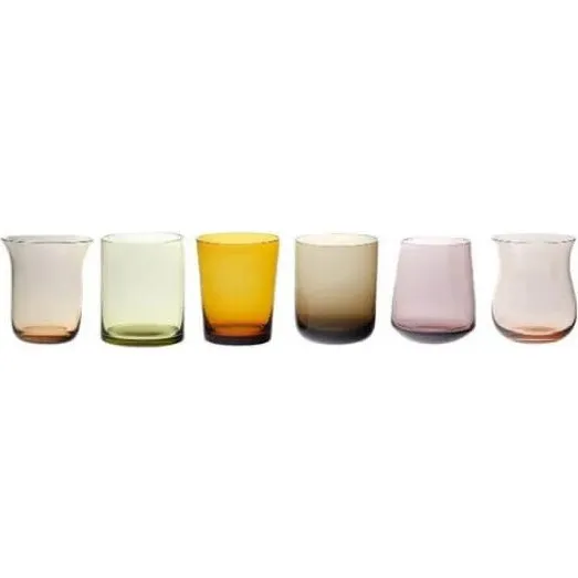 Bitossi Home Diseguale Set 6 Tumbler Ambra/Rosa