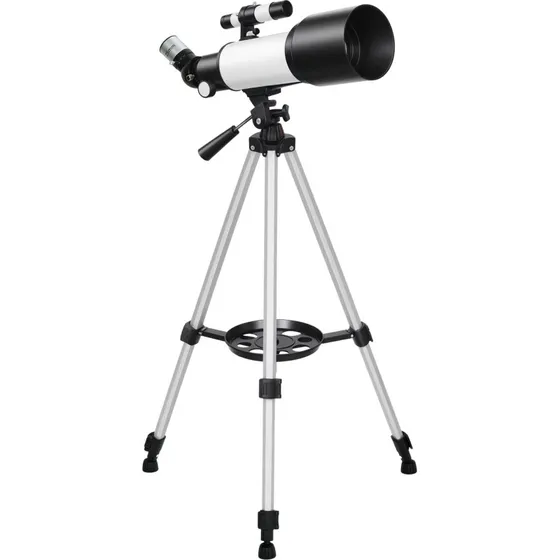 Outsunny Telescopio Astronomico 70mm con 2 Oculari e Adattatore Smartphone, Nero/Bianco