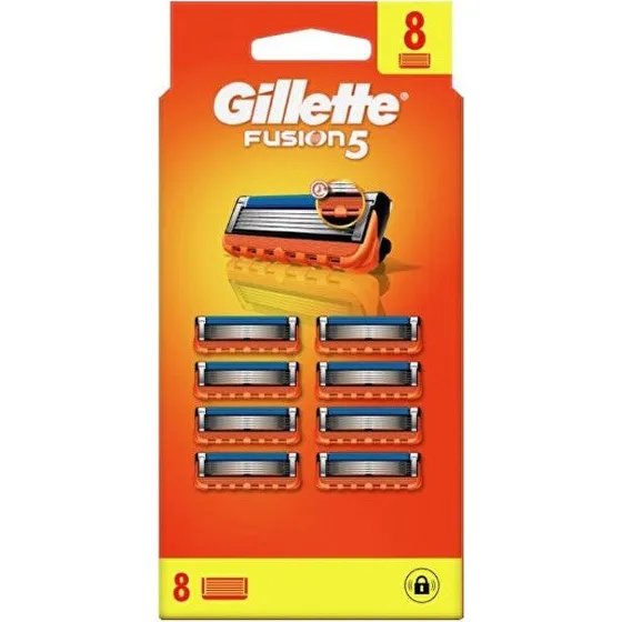 Gillette Fusion5 Ricariche per Rasoio, 8 Pezzi