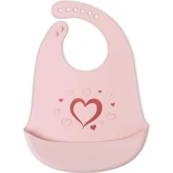 Kiokids Bavaglino Silicone Rosa Regolabile