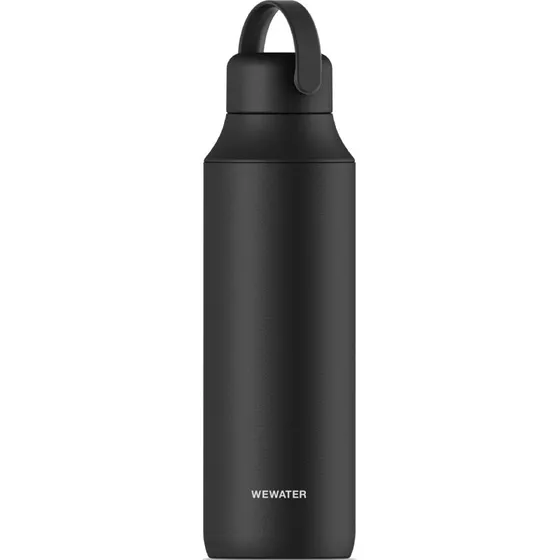 WEWATER Borraccia Termica con Infusore Midnight Black 600 ml