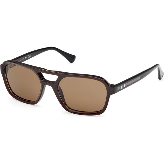 Web WE0376 50E Occhiali da Sole Uomo Acetato Marrone Squadrati