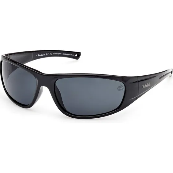 Timberland TB00033 01D Occhiali da Sole Squadrati Polarizzati Nero